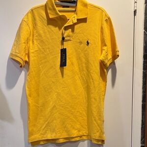 Polo by Ralph Lauren Men's NEW with TAG Bright Yellow Polo Shirt size M